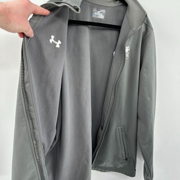 Under Armour Gray Zip Up Cold Gear Jacket Size XL - Picture 10 of 12